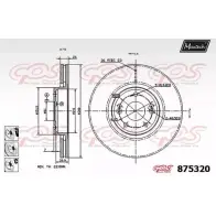 Тормозной диск MAXTECH 875320.6980 IPYRP 4329558 87 5320