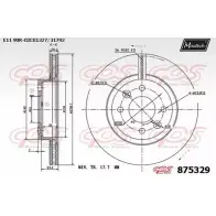 Тормозной диск MAXTECH 8DN0RQ 8753 29 875329.0000 4329583