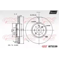 Тормозной диск MAXTECH 875339.0000 8 75339 TVS2O3 Renault Scenic