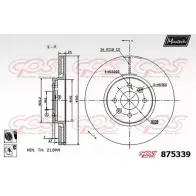 Тормозной диск MAXTECH 87533 9 Renault Scenic 2V87F 875339.6060