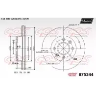 Тормозной диск MAXTECH 87534 4 4329611 875344.0000 Q37ECXV