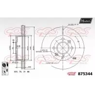 Тормозной диск MAXTECH 87 5344 875344.6060 P2BDAC 4329612