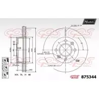 Тормозной диск MAXTECH 4329614 875 344 0RZYYF 875344.6980