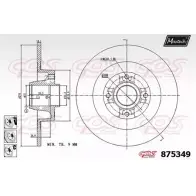 Тормозной диск MAXTECH 875349.6985 8 75349 4329622 1U4CMH0