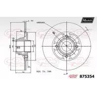 Тормозной диск MAXTECH 4329639 87535 4 AS31J 875354.0001