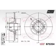 Тормозной диск MAXTECH 87535 4 SM3I4SL 4329642 875354.6981