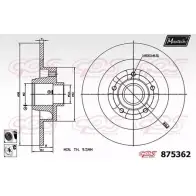 Тормозной диск MAXTECH HLQT4 8 75362 875362.6065 4329668