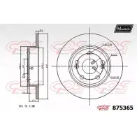 Тормозной диск MAXTECH 4329675 MUKX4PA 87536 5 875365.0000