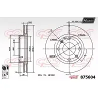 Тормозной диск MAXTECH 875604.6060 GBBJO 8 75604 4329720