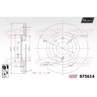 Тормозной диск MAXTECH HNWAUML 8756 14 4329760 875614.6060