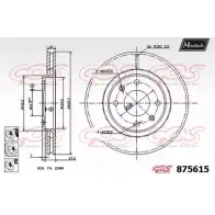 Тормозной диск MAXTECH 4329766 RJKWL 8 75615 875615.6980