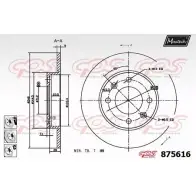 Тормозной диск MAXTECH VLZ8MJJ 8 75616 875616.6980 4329770
