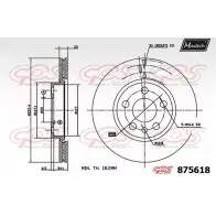 Тормозной диск MAXTECH 875618.0000 4329775 8756 18 S1NJUM