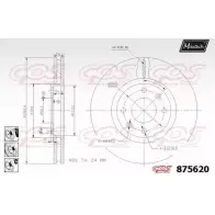 Тормозной диск MAXTECH 4329785 875620.6880 2VB026V 8756 20