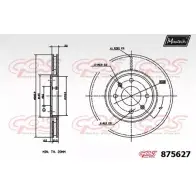Тормозной диск MAXTECH 87562 7 4329803 DROD194 875627.0000