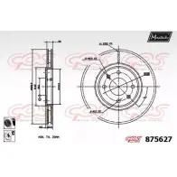 Тормозной диск MAXTECH O9Y61I 8756 27 875627.6060 4329804