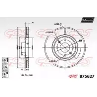 Тормозной диск MAXTECH 6XPZD20 875627.6980 4329806 87 5627