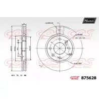 Тормозной диск MAXTECH 8 75628 875628.0000 4O4FS 4329807