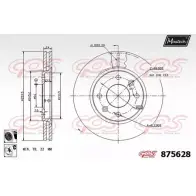 Тормозной диск MAXTECH 875 628 4329808 H25WD 875628.6060
