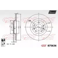 Тормозной диск MAXTECH 8756 36 875636.6060 Citroen C5 3 (RD, RW, PF3) 2008 – 2017 LPL000