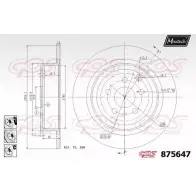 Тормозной диск MAXTECH 875647.6880 RPA8ICB 87564 7 4329877