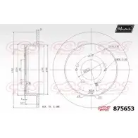 Тормозной диск MAXTECH 875653.0000 875 653 TJLBKZ 4329895