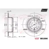 Тормозной диск MAXTECH 8 81006 0AGBG 881006.0000 4330106