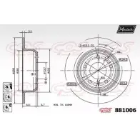 Тормозной диск MAXTECH 881006.6880 4330108 881 006 8EBCIA