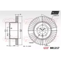 Тормозной диск MAXTECH 4330146 881217.0000 ZUSWIZO 8 81217