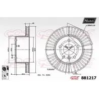 Тормозной диск MAXTECH 7VKX14J 881217.6060 4330147 88 1217