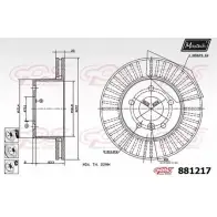 Тормозной диск MAXTECH 4330148 88121 7 AR52D 881217.6880