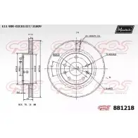 Тормозной диск MAXTECH 881218.0000 4330150 8 81218 ZJTAG3G