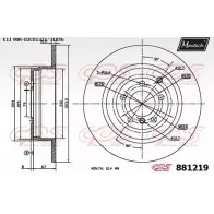 Тормозной диск MAXTECH 8 81219 881219.0000 4330154 NZDXQ