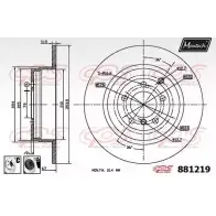 Тормозной диск MAXTECH 4330155 TJOYU 88121 9 881219.6060