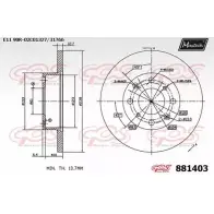Тормозной диск MAXTECH C1RH3 88140 3 4330178 881403.0000