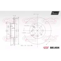 Тормозной диск MAXTECH 881404.0000 7E9ALN 4330182 8814 04