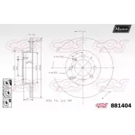 Тормозной диск MAXTECH 4330184 881404.6880 8 81404 MAV3PY
