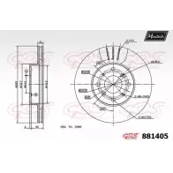 Тормозной диск MAXTECH 881405.0000 2LPKCV 4330186 8 81405