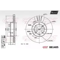 Тормозной диск MAXTECH JKI9N 8814 05 881405.6980 4330189
