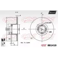 Тормозной диск MAXTECH 4330203 88 1410 881410.6060 HV43D
