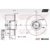 Тормозной диск MAXTECH 881410.6880 88 1410 4330204 ENMGS