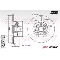 Тормозной диск MAXTECH 4330304 883405.6880 VJDWPA 88 3405
