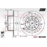 Тормозной диск MAXTECH 88340 8 4330315 TOORKI 883408.6060