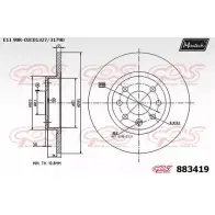 Тормозной диск MAXTECH 883419.0000 4330350 X311D 8 83419