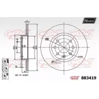 Тормозной диск MAXTECH 8 83419 4330353 883419.6980 1FY1S