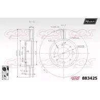 Тормозной диск MAXTECH 8834 25 4330359 883425.6060 L9RRQB