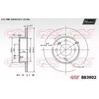 Тормозной диск MAXTECH 4330394 7G5L3 8 83902 883902.0000