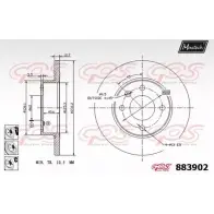 Тормозной диск MAXTECH 883902.6880 4330396 8839 02 DMRF5TW