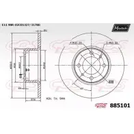 Тормозной диск MAXTECH 4330398 885101.0000 LMAI3 8 85101