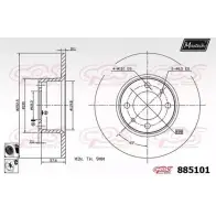 Тормозной диск MAXTECH IQ2O0E 4330399 885101.6060 885 101